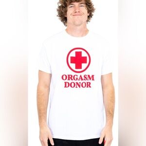 NWT DannyDuncan69 Novelty Org*sm Donor Tee - Size M